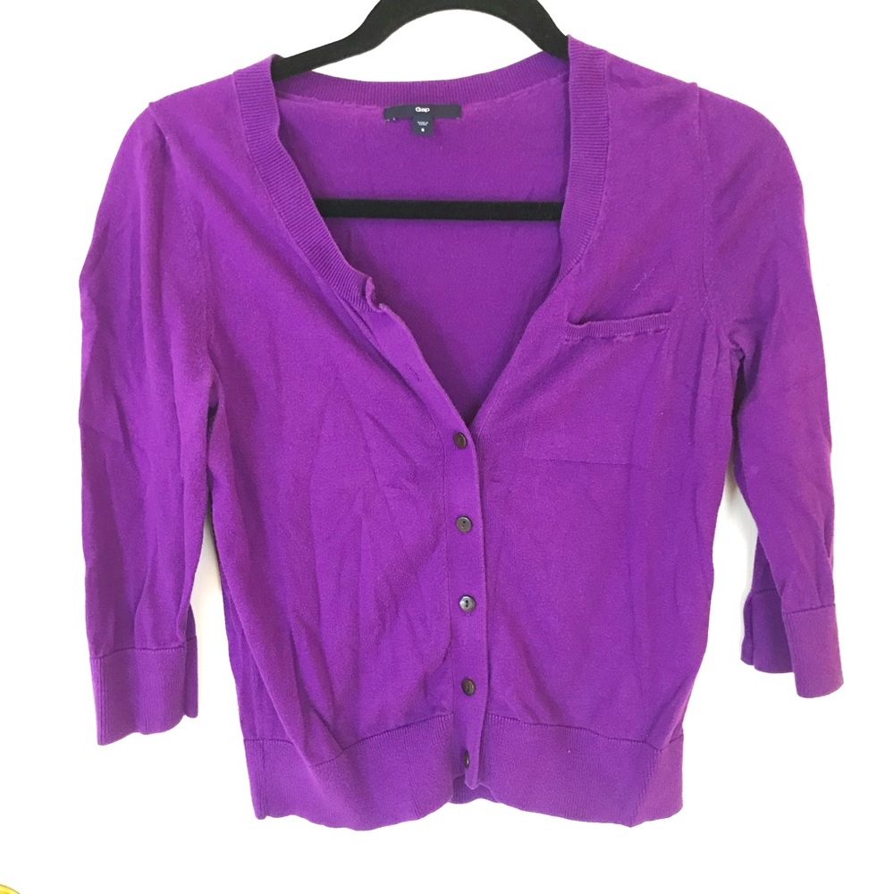 🌷🌷 Gap Purple Short Sleeve Cardigan